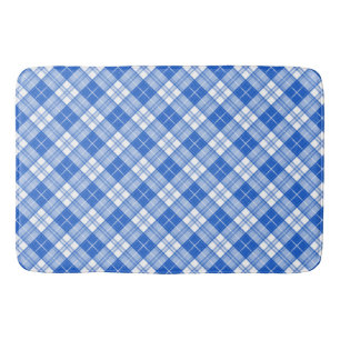 Bruin Witte Tartan Patroon yxm0uat9 Badmat