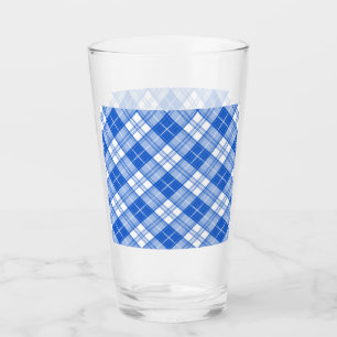 Bruin Witte Tartan Patroon yxm0uat9 Glas