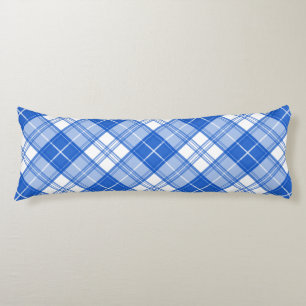 Bruin Witte Tartan Patroon yxm0uat9 Lichaamskussen