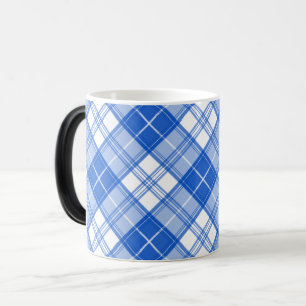 Bruin Witte Tartan Patroon yxm0uat9 Magische Mok