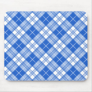 Bruin Witte Tartan Patroon yxm0uat9 Muismat