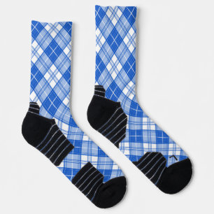 Bruin Witte Tartan Patroon yxm0uat9 Sokken