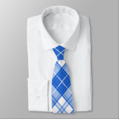 Bruin Witte Tartan Patroon yxm0uat9 Stropdas (Gebonden)