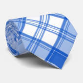 Bruin Witte Tartan Patroon yxm0uat9 Stropdas (Opgerold)
