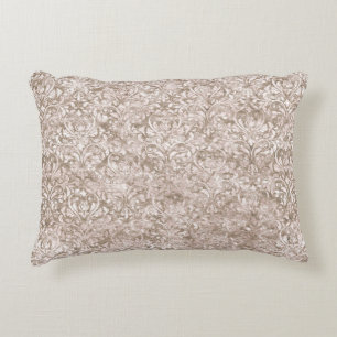 Bruin-witte  wervelkolom Vlaanderen Antiek Vintage Accent Kussen