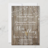 Bruin Wood en witlicht Kaart (Voorkant)