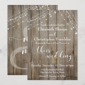 Bruin Wood en witlicht Kaart (Voorkant / Achterkant)