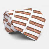 Bruin Wooden Ruler Wiskunde Leerleraar Onderwijs G Stropdas (Opgerold)