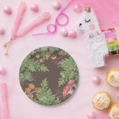 Bruin Woodland Kikkikkervisje Rustige Picnic Papieren Bordje (Feest)