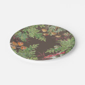 Bruin Woodland Kikkikkervisje Rustige Picnic Papieren Bordje (Gekanteld)