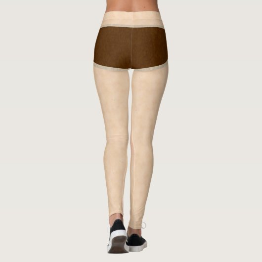 Bruin Y Voorpants Legging (Achterkant)
