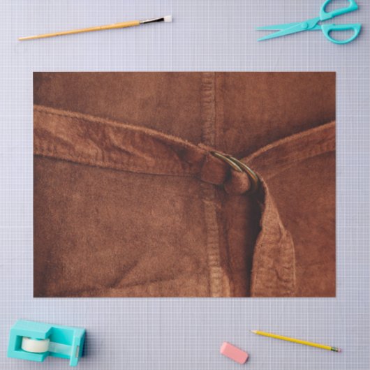 Bruin zaad met riem en gesmolten papier (Craft)