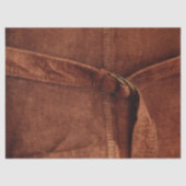 Bruin zaad met riem en gesmolten papier (Voorkant)