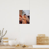Bruin zadels met Poster van de cowboy Rope Cowboy (Keuken)