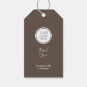 Bruin Zakelijk Cadeau-etiket Cadeaulabel (Voorkant)