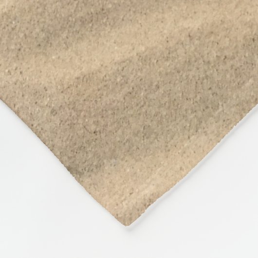 Bruin zand fleece deken (Hoek)