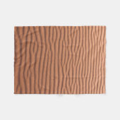 Bruin zand fleece deken (Voorkant (Horizontaal))
