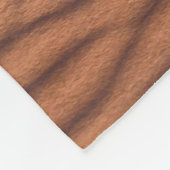 Bruin zand fleece deken (Hoek)
