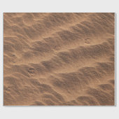 Bruin zand met water overdag cadeaupapier (Vlak)