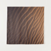 Bruin zand met water 's ochtends wandkleed (Voorkant (horizontaal))
