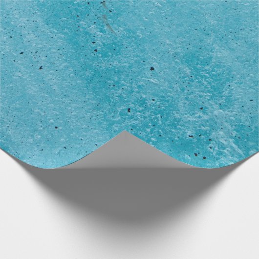 Bruin zand met waterdruppels cadeaupapier (Hoek)