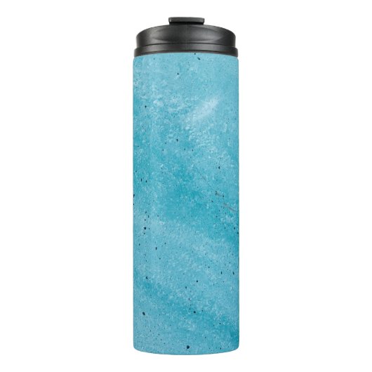 Bruin zand met waterdruppels thermosbeker (Voorkant)