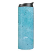 Bruin zand met waterdruppels thermosbeker (Gedraaid links)