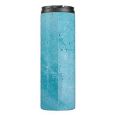 Bruin zand met waterdruppels thermosbeker (Achterkant)