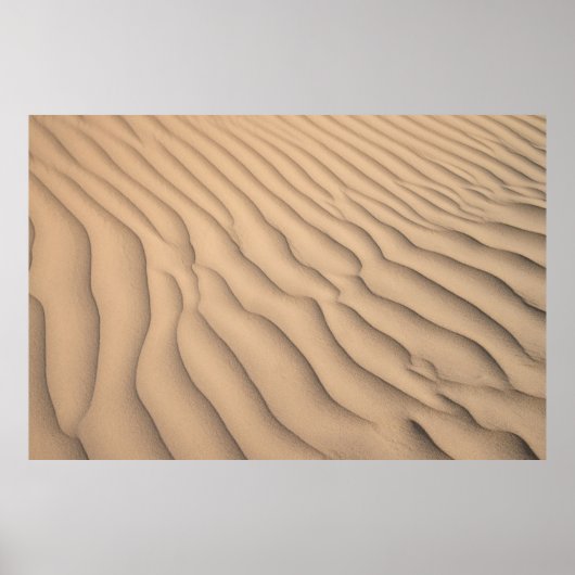 Bruin zand poster (Voorkant)