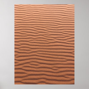Bruin zand poster