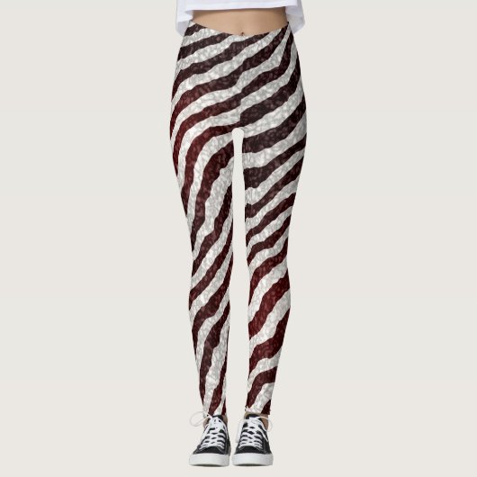 Bruin Zebra Leggings (Voorkant)