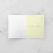 Bruin Zebra print / Geel Baby Carriage Dank je Bedankkaart (Binnen)