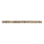 Bruin Zebra Print Satin Ribbon Satijnen Lint (Voorkant)