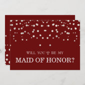 Bruin Zilver Glitter zal je mijn moeder zijn. Kaart (Voorkant / Achterkant)