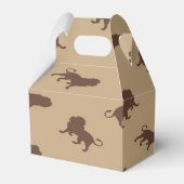 Bruin zilversilhouet bedankdoosjes (Achterkant)