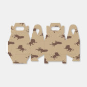 Bruin zilversilhouet bedankdoosjes (Uitgevouwen)