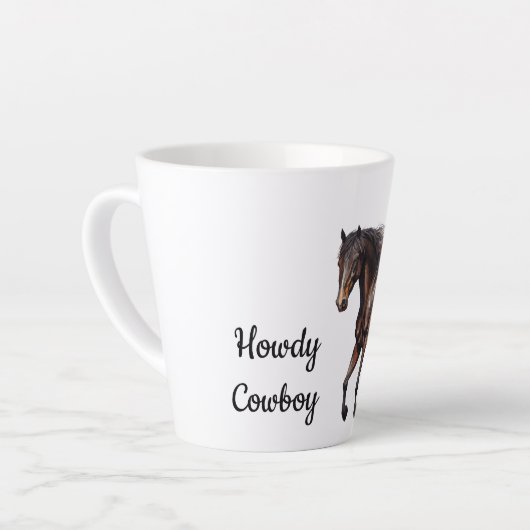 Bruin Zuidwest paard Latte Mok (Linkerhoek)