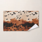 Bruin zwart crème Koeienhuid Bad Handdoek (Handdoek)