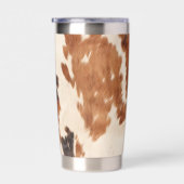 Bruin zwart crème Koeienhuid Geïsoleerde Drinkbeker (Rechts)