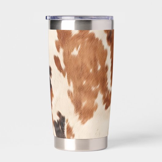 Bruin zwart crème Koeienhuid Geïsoleerde Drinkbeker (Rechts)