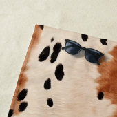 Bruin zwart crème Koeienhuid Strandlaken (In situ)