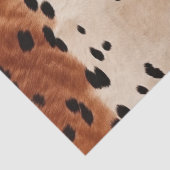 Bruin zwart crème Koeienhuid Tissuepapier (Detail)