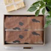 Bruin zwart crème Koeienhuid Tissuepapier (Geschenk)