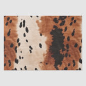 Bruin zwart crème Koeienhuid Tissuepapier (Voorkant)