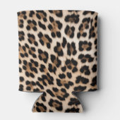 Bruin Zwart Crème Leopard Dier Blikjeskoeler (Achterkant)