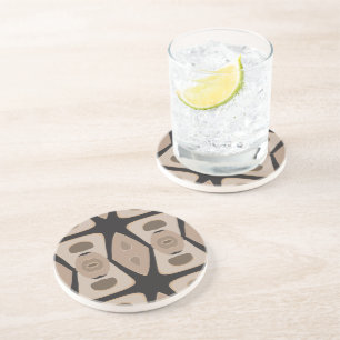 Bruin, zwart, Drink Onderzetter - Heet Zand