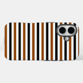 Bruin Zwart en wit strepen ontwerp Case-Mate iPhone Case (Achterkant (horizontaal))