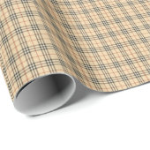 Bruin Zwart Geruit Cadeaupapier (Rol Hoek)
