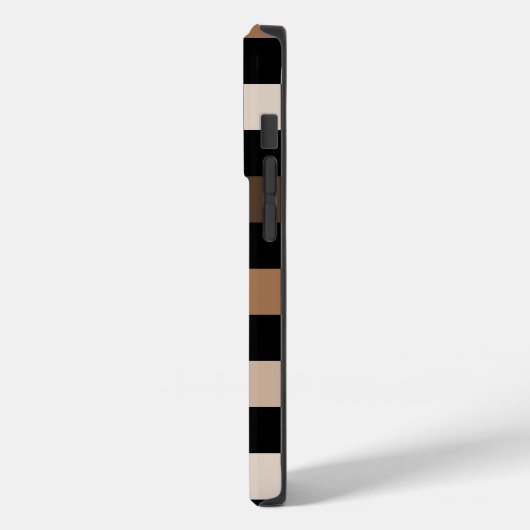 Bruin Zwart geruit Gingham Patroon Case-Mate iPhone Case (Achterkant / Links)