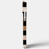 Bruin Zwart geruit Gingham Patroon Case-Mate iPhone Case (Achterkant / Links)